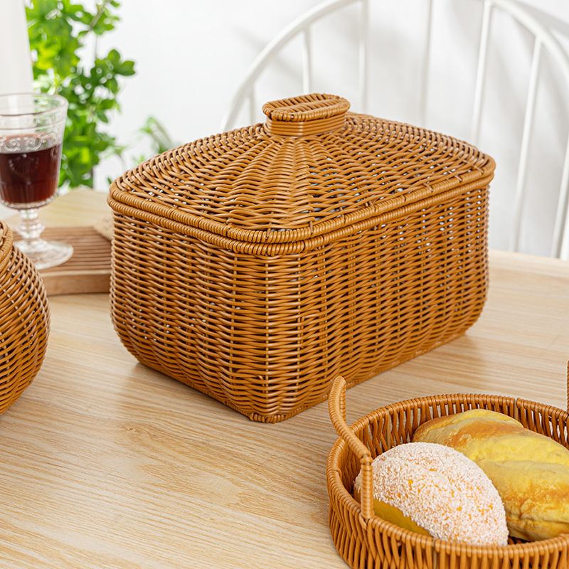 Rattan Lidded Baskets
