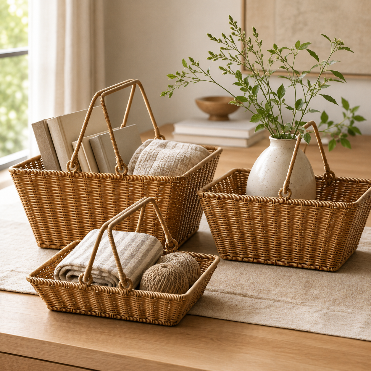 Woven Picnic Basket