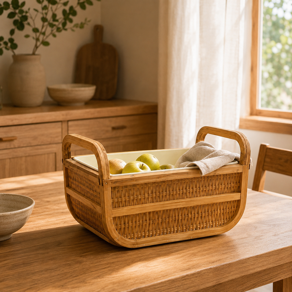 Product Name: Handled Woven Ice Bucket Storage Basket