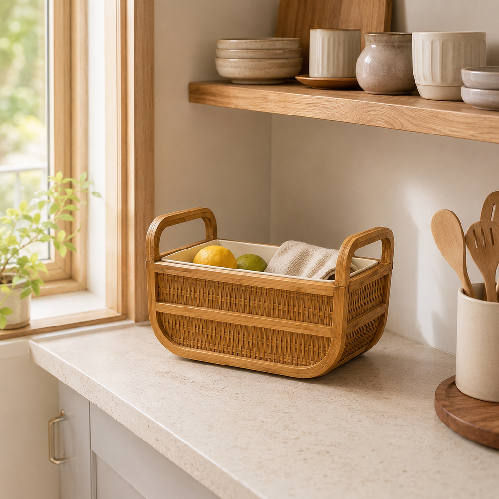 Product Name: Handled Woven Ice Bucket Storage Basket