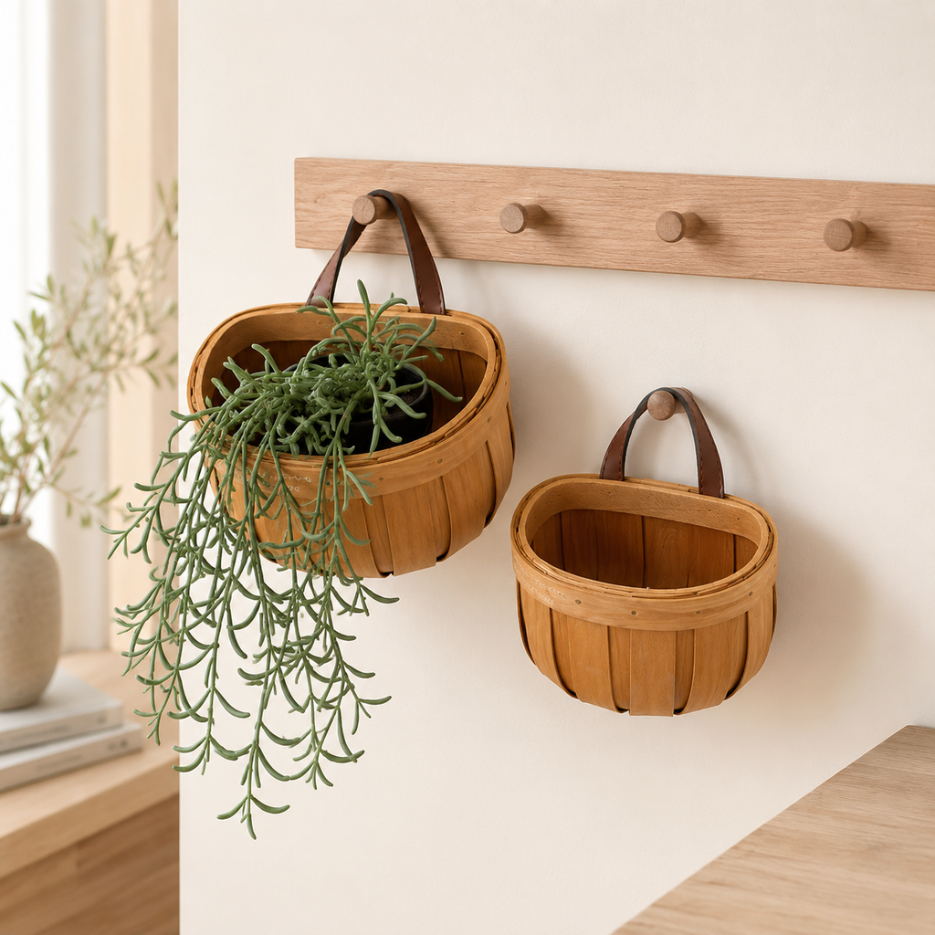 Product Name: Bamboo Hanging Storage Basket