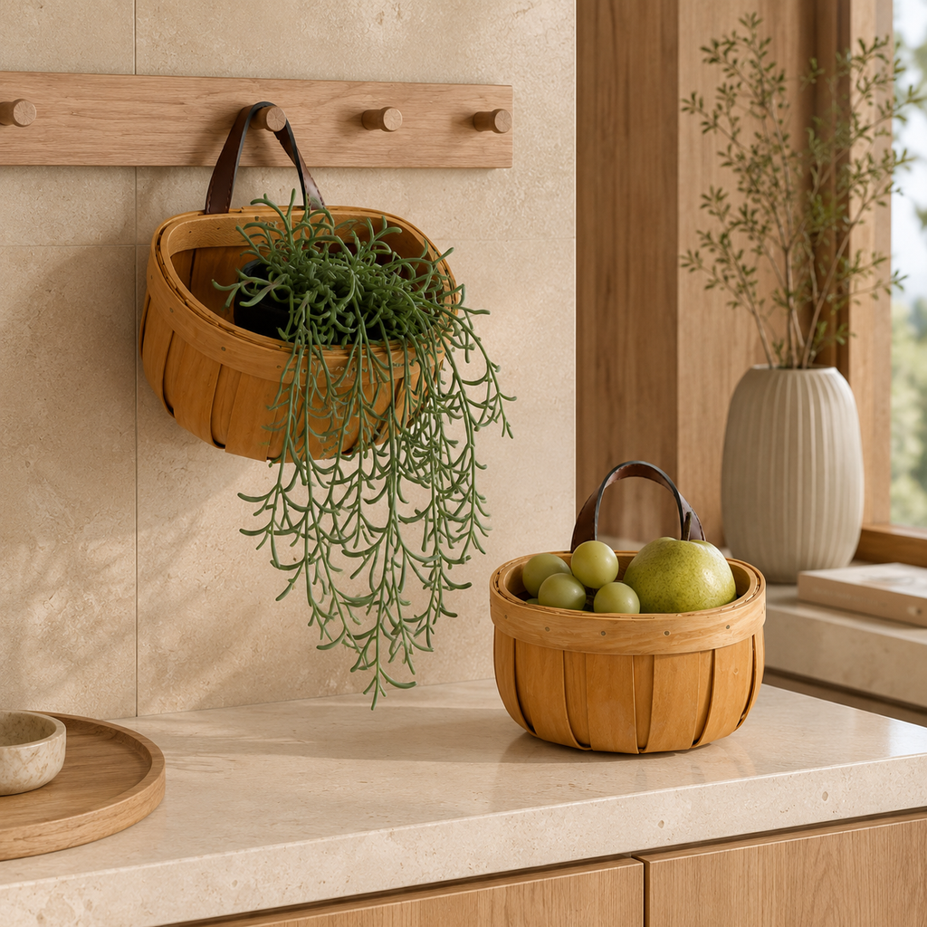 Product Name: Bamboo Hanging Storage Basket