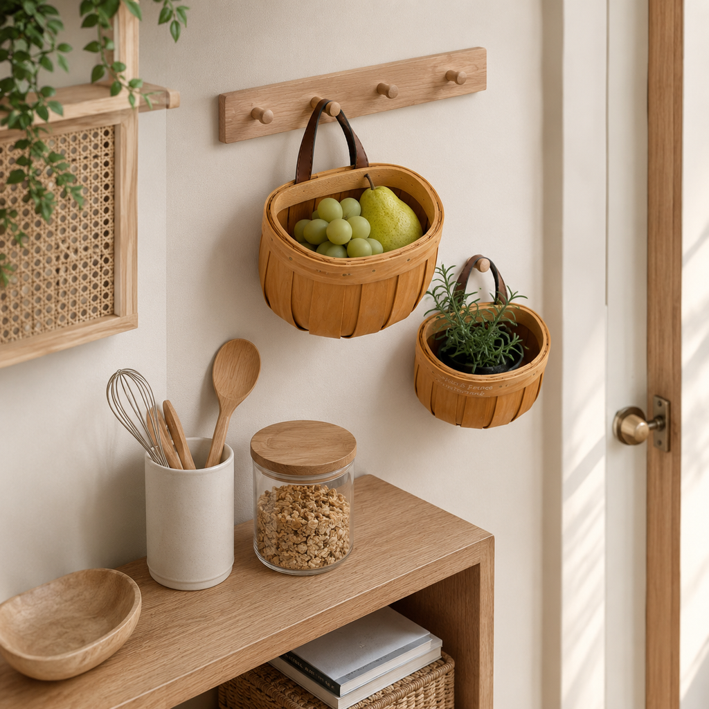 Product Name: Bamboo Hanging Storage Basket