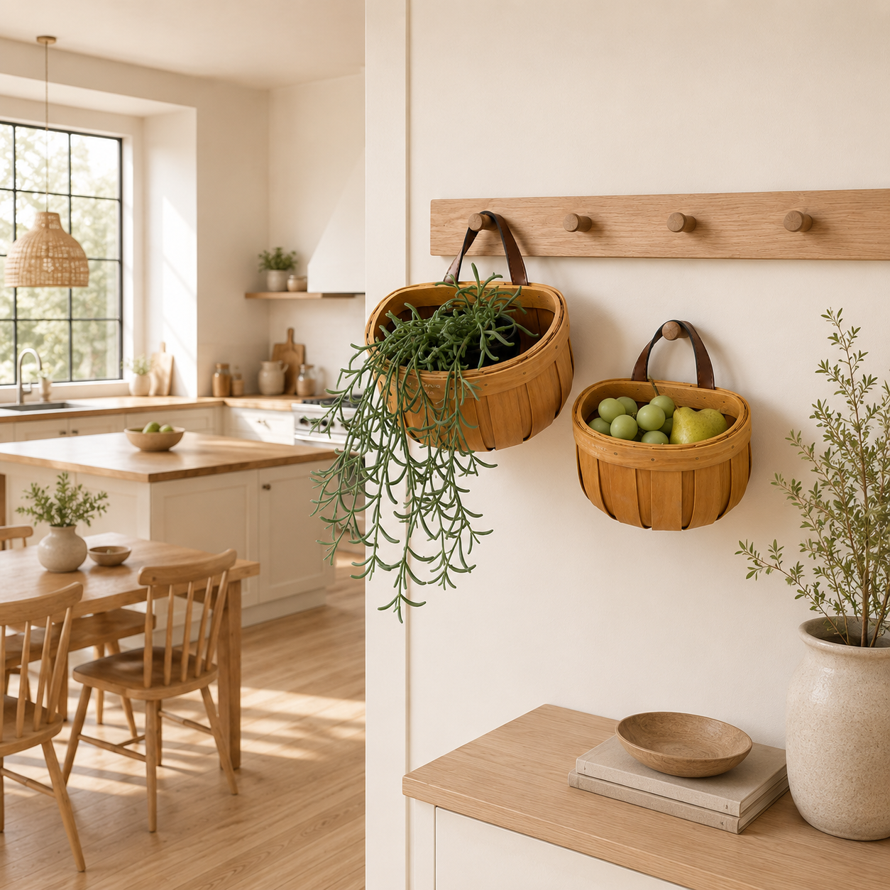 Product Name: Bamboo Hanging Storage Basket