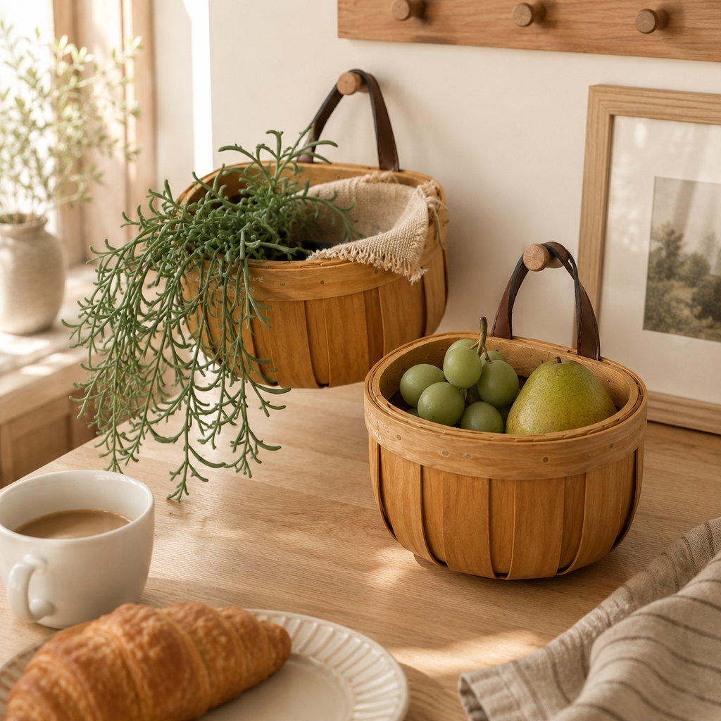 Product Name: Bamboo Hanging Storage Basket