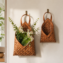 Bamboo Wall Hanging Basket Set