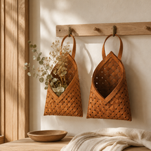 Bamboo Wall Hanging Basket Set