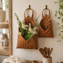 Bamboo Wall Hanging Basket Set