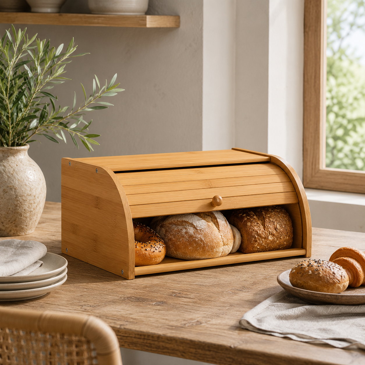 Bamboo Bread Box