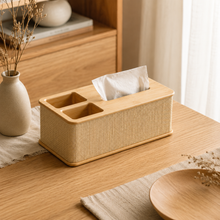Bamboo Tissue Box Organize