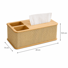 Bamboo Tissue Box Organize