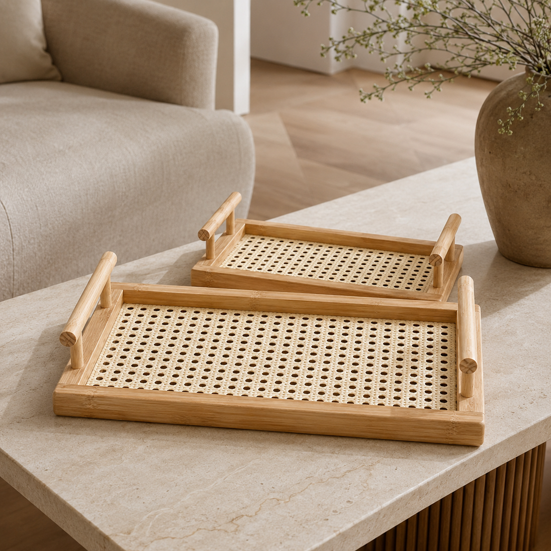 Bamboo dinner plates