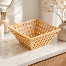 Openwork Bamboo Storage Baske