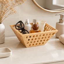 Openwork Bamboo Storage Baske