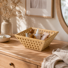 Openwork Bamboo Storage Baske