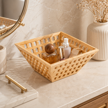 Openwork Bamboo Storage Baske
