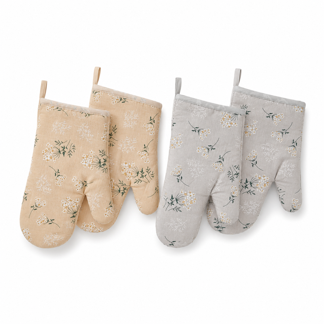 Floral Oven Mitt