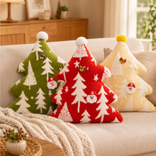 Christmas Tree Pillow 50cm | Plush Holiday Cushion