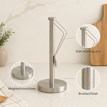Stainless Steel Paper Towel Holder with Tension Arm