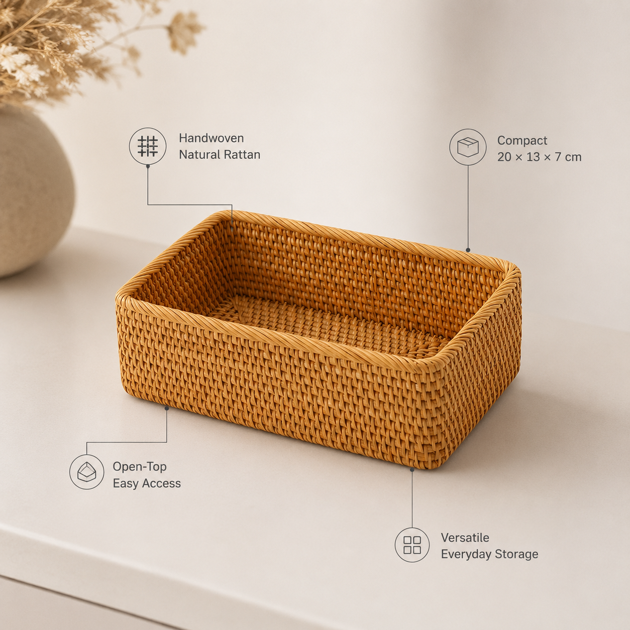 Rattan Storage Basket