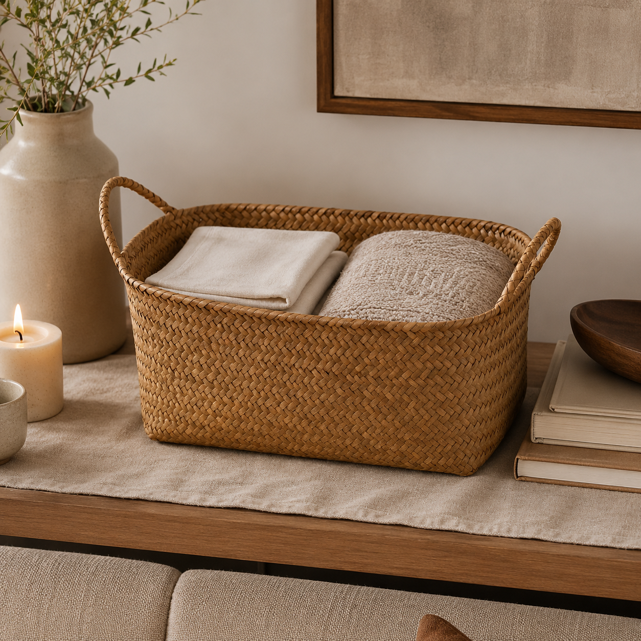 Rattan Woven Storage Basket