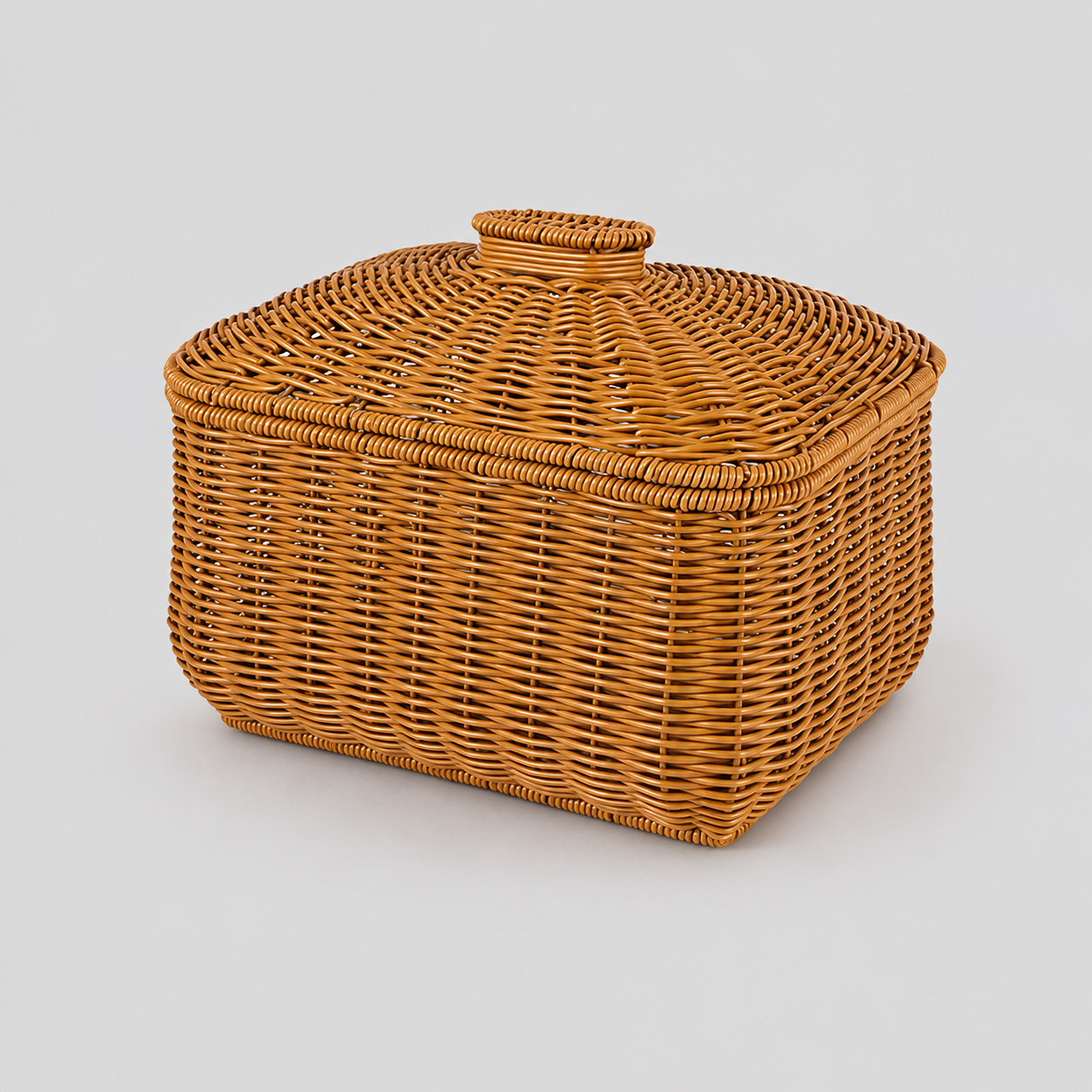 Rattan Lidded Baskets