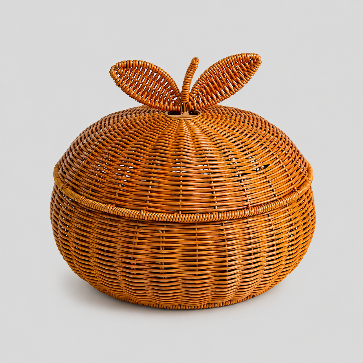 Rattan Lidded Baskets