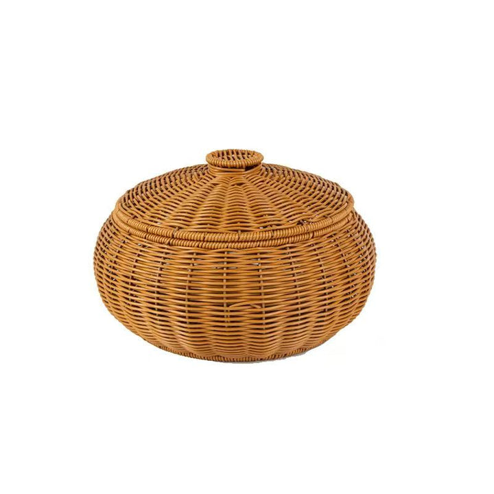 Rattan Lidded Baskets